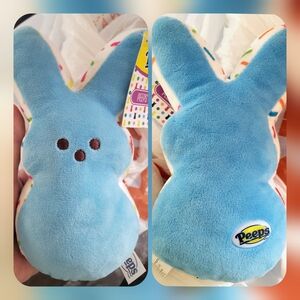 1 Peep Blue Plush Bunny Stuffed Animal -7.5"